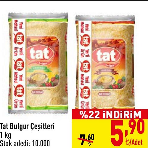 Tat Bulgur Çeşitleri 1 kg image