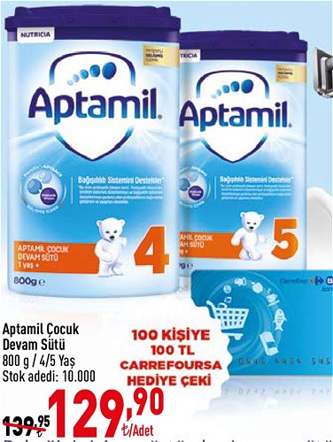 Aptamil Çocuk Devam Sütü 800 g 4/5 Yaş image