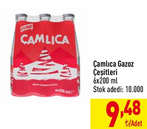 Çamlıca Gazoz Çeşitleri 6x200 ml image