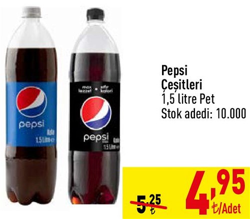 Pepsi Çeşitleri 1,5 litre Pet image