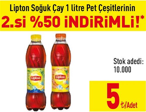 Lipton Soğuk Çay 1 litre Pet Çeşitleri image