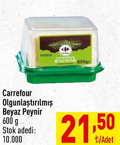 Carrefour Olgunlaştırılmış Beyaz Peynir 600 g image