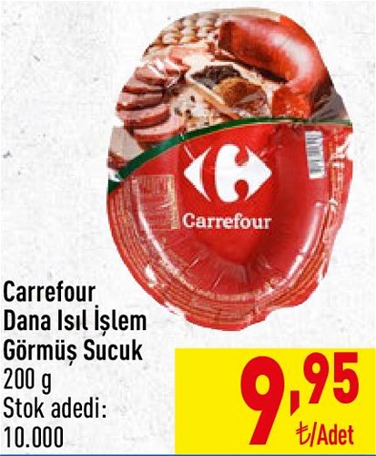 Carrefour Dana Isıl İşlem Görmüş Sucuk 200 g image