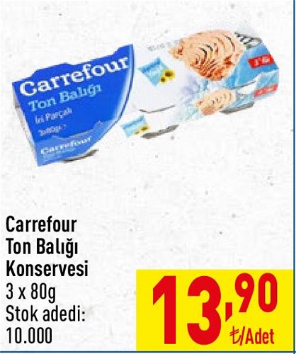 Carrefour Ton Balığı Konservesi 3x80g image