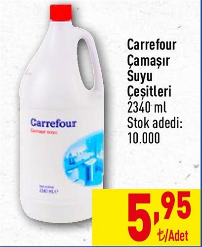 Carrefour Çamaşır Suyu Çeşitleri 2340 ml image