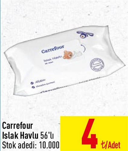 Carrefour Islak Havlu 56'lı image