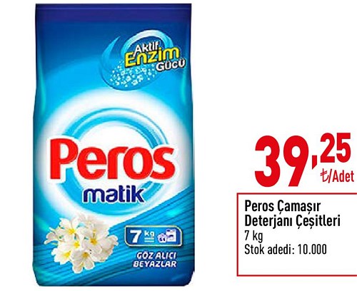 Peros Çamaşır Deterjanı Çeşitleri 7 kg image