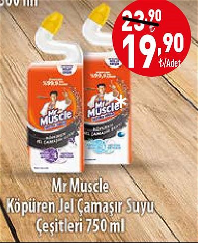 Mr Muscle Köpüren Jel Çamaşır Suyu Çeşitleri 750 ml image