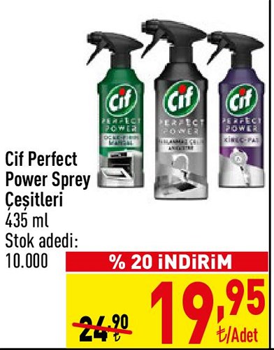 Cif Perfect Power Sprey Çeşitleri 435 ml image