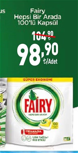 Fairy Hepsi Bir Arada 100'lü Kapsül image