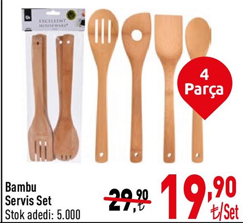 Bambu Servis Set 4 Parça image