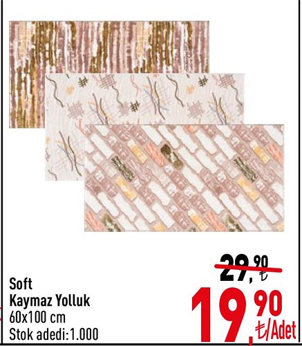 Soft Kaymaz Yolluk 60x100 cm image