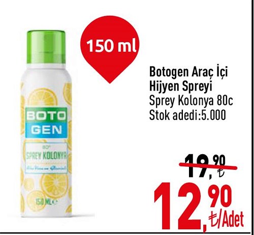 Botogen Araç İçi Hijyen Spreyi 150 ml image