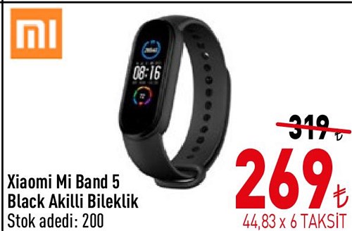 Xiaomi Mi Band 5 Black Akıllı Bileklik image