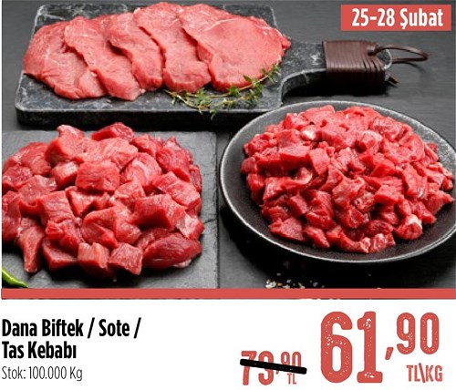 Dana Biftek/Sote/Tas Kebabı Kg image