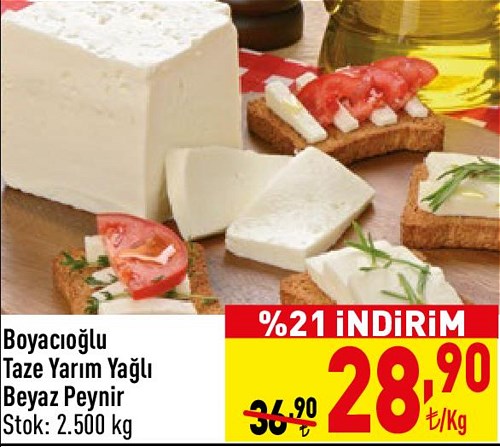 Boyacıoğlu Taze Yarım Yağlı Beyaz Peynir Kg image