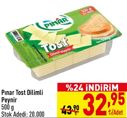 Pınar Tost Dilimli Peynir 500 g image