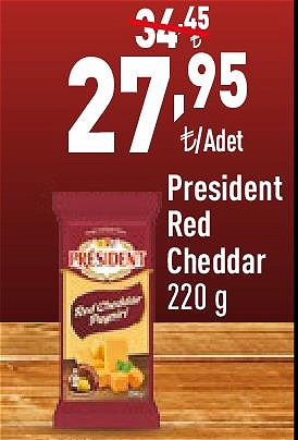 President Red Cheddar 220 g image