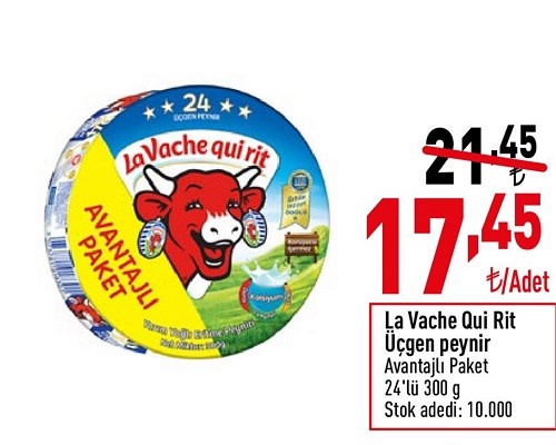 La Vache Qui Rit Üçgen Peynir Avantajlı Paket 24'lü 300 g image