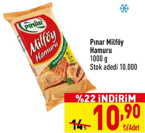 Pınar Milföy Hamuru 1000 g image