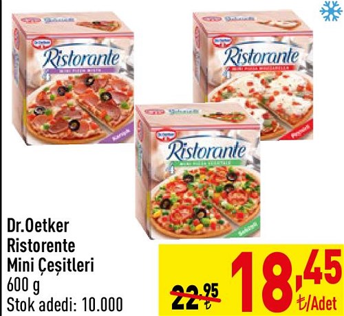 Dr. Oetker Ristorante Mini Çeşitleri 600 g image