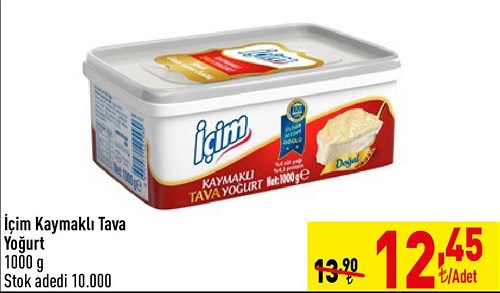 İçim Kaymaklı Tava Yoğurt 1000 g image