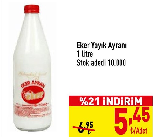 Eker Yayık Ayranı 1 litre image