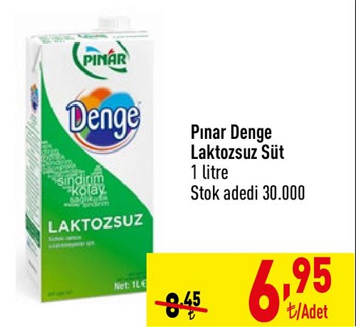 Pınar Denge Laktozsuz Süt 1 litre image