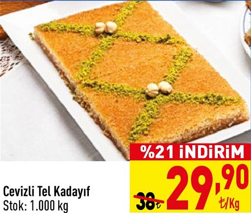 Cevizli Tel Kadayıf Kg image