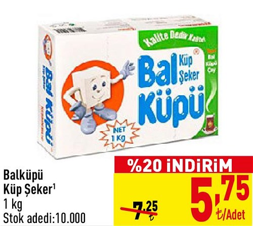 Balküpü Küp Şeker 1 kg image