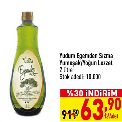 Yudum Egemden Sızma Yumuşak/Yoğun Lezzet 2 litre image