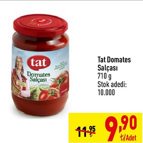 Tat Domates Salçası 710 g image