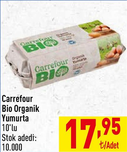 Carrefour Bio Organik Yumurta 10'lu image