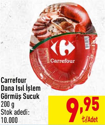 Carrefour Dana Isıl İşlem Görmüş Sucuk 200 g image