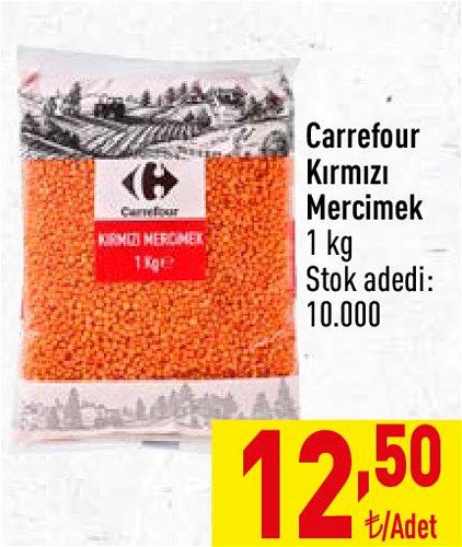 Carrefour Kırmızı Mercimek 1 kg image