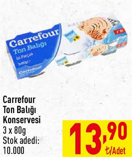 Carrefour Ton Balığı Konservesi 3 x 80g image