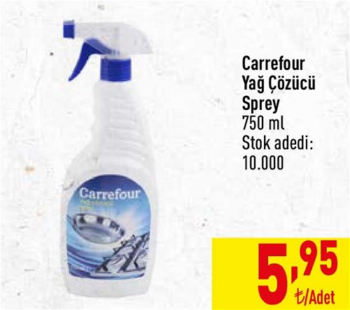 Carrefour Yağ Çözücü Sprey 750 ml image