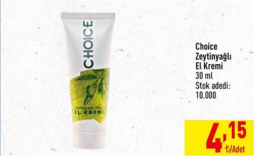 Choice Zeytinyağlı El Kremi 30 ml image