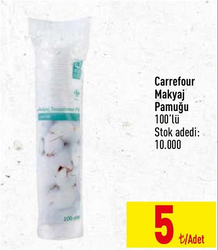 Carrefour Makyaj Pamuğu 100'lü image