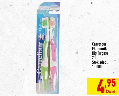 Carrefour Ekonomik Diş Fırçası 2'li image