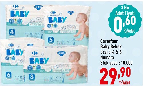 Carrefour Baby Bebek Bezi 3-4-5-6 Numara image