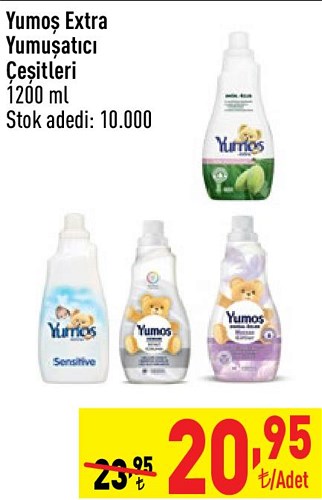 Yumoş Extra Yumuşatıcı Çeşitleri 1200 ml image