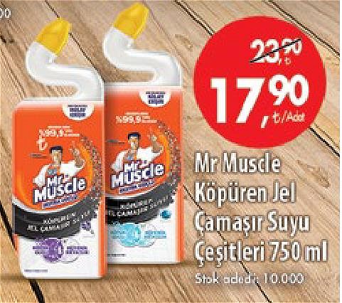 Mr Muscle Köpüren Jel Çamaşır Suyu Çeşitleri 750 ml image