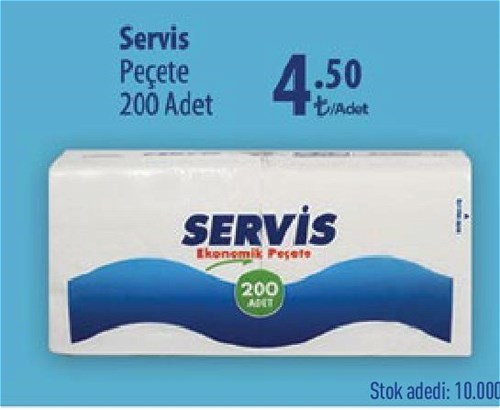 Servis Peçete 200 Adet image