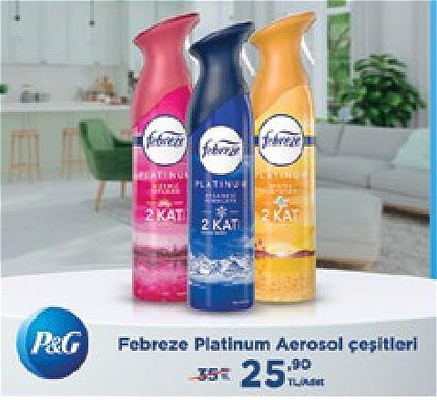 Febreze Platinum Aerosol Çeşitleri/Adet image