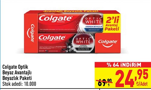 Colgate Optik Beyaz Avantajlı Beyazlık Paketi image