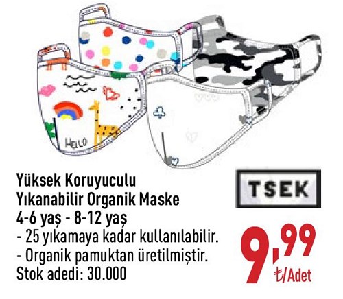 Yüksek Koruyuculu Yıkanabilir Organik Maske image