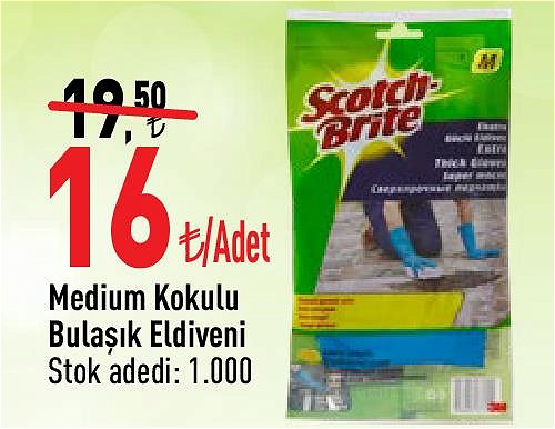 Scotch Brite Medium Kokulu Bulaşık Eldiveni image