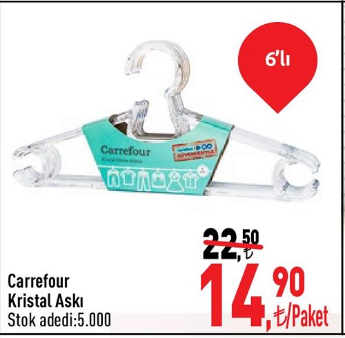 Carrefour Kristal Askı 6'lı image