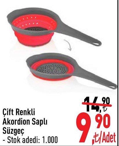 Çift Renkli Akordion Saplı Süzgeç image